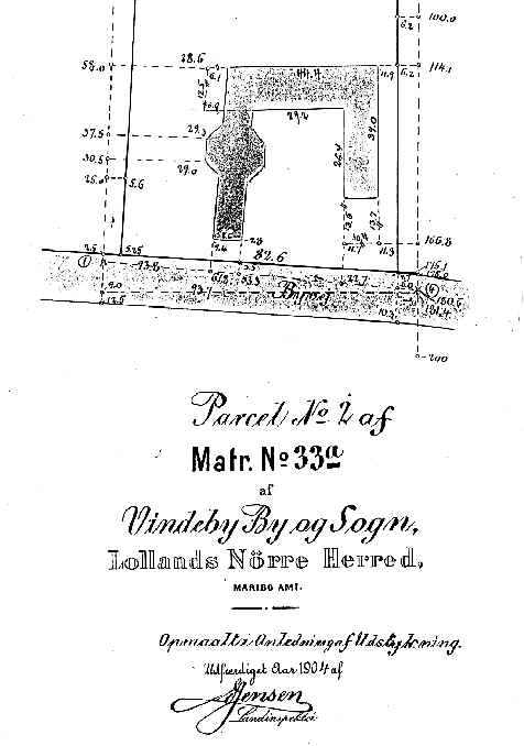 Matrikelkort over Vindeby m�lle